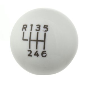 Ford Mustang Shift Knob - Ford Racing - Bullitt - White - `15-`19 Ford Mustang Shift Knob - Ford Racing - Bullitt - White - `15-`19
